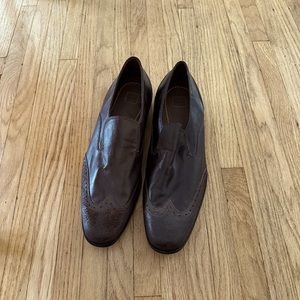 Hugo boss dress shoes brown leather